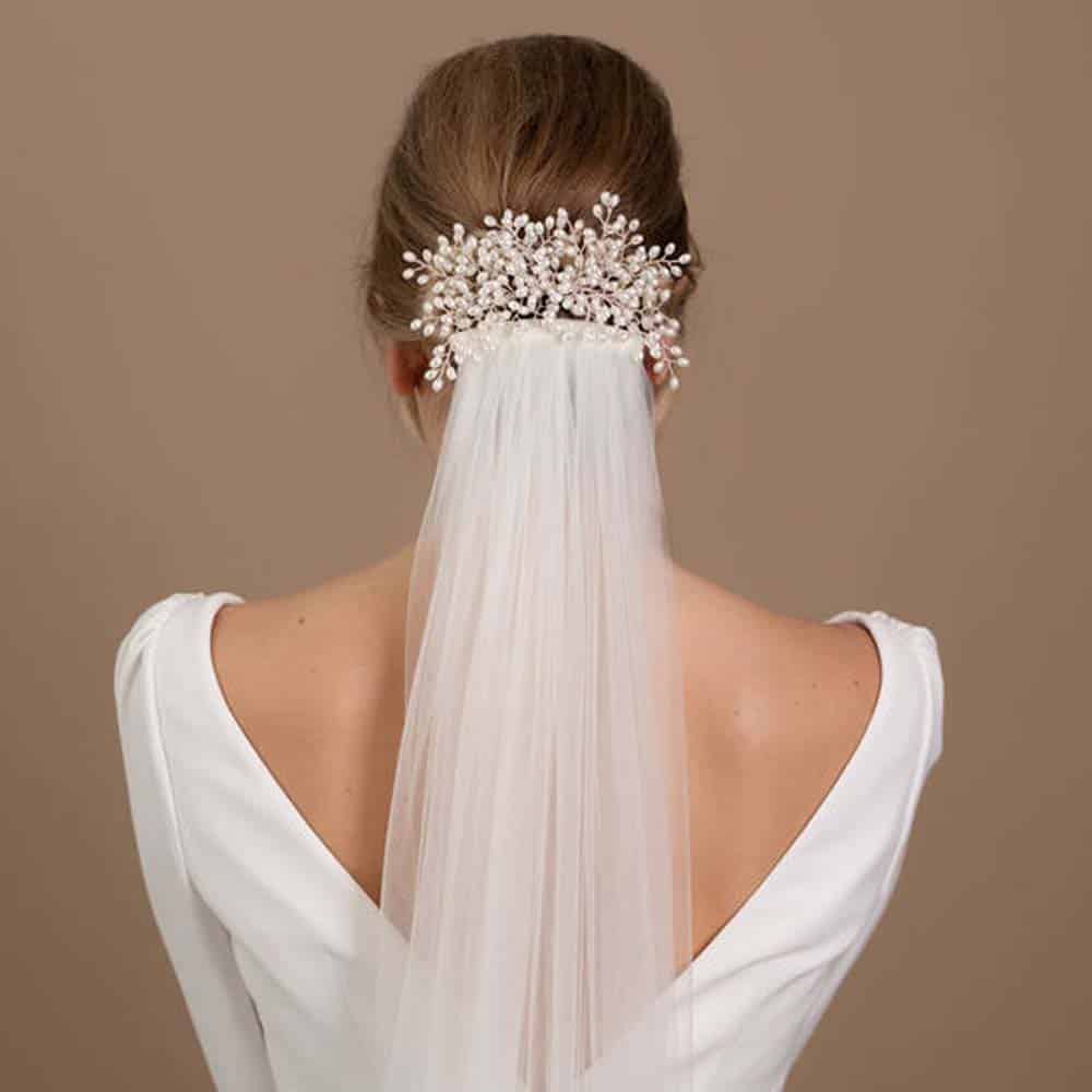 Rice Pearl Veil Comb Once Upon A Bride